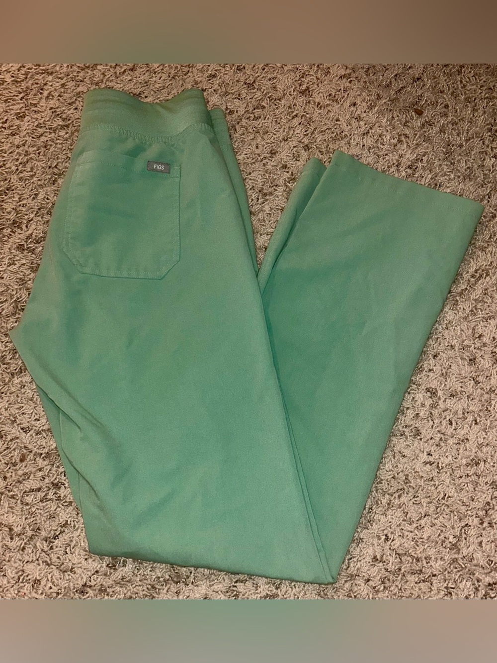 Women’s FIGS Green Scrub Pants Size Small Tall